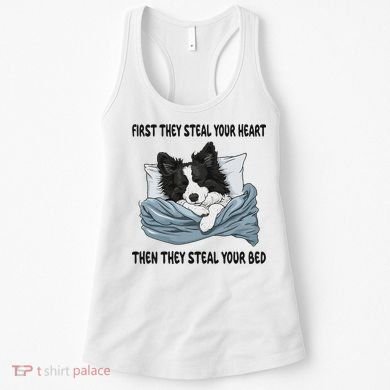 Border Collie Sleeping Pajamas Nightgown Women's Tank Top