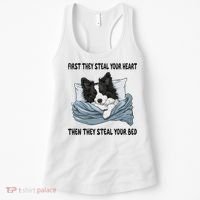 Border Collie Sleeping Pajamas Nightgown Women's Tank Top thumb 0