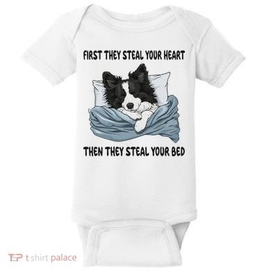 Border Collie Sleeping Pajamas Nightgown Baby Bodysuit
