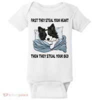 Border Collie Sleeping Pajamas Nightgown Baby Bodysuit thumb 0