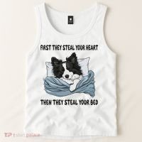 Border Collie Sleeping Pajamas Nightgown Tank Top thumb 2
