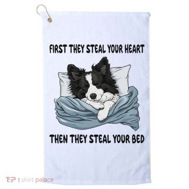 Border Collie Sleeping Pajamas Nightgown Golf Towel