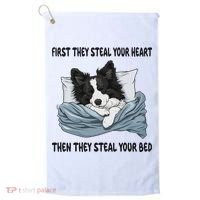 Border Collie Sleeping Pajamas Nightgown Golf Towel thumb 0