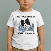 Border Collie Sleeping Pajamas Nightgown Toddler T-Shirt thumb 2