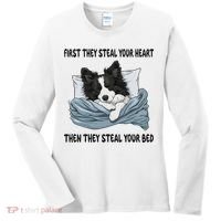 Border Collie Sleeping Pajamas Nightgown Women's Long Sleeve Shirt thumb 0