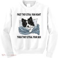 Border Collie Sleeping Pajamas Nightgown Kids Sweatshirt thumb 0