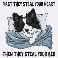 Border Collie Sleeping Pajamas Nightgown Kids Sweatshirt thumb 2