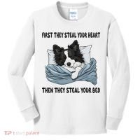 Border Collie Sleeping Pajamas Nightgown Kids Long Sleeve Shirt thumb 0