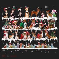 Basenji Christmas Snow Layers Santa Dog Ugly Xmas Gift Women's Sweatshirt thumb 2