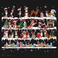Basenji Christmas Snow Layers Santa Dog Ugly Xmas Gift Bucket Hat thumb 4