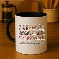 Basenji Christmas Snow Layers Santa Dog Ugly Xmas Gift Coffee Mug thumb 4