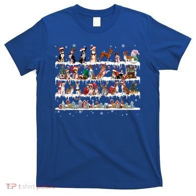 Basenji Christmas Snow Layers Santa Dog Ugly Xmas Gift T-Shirt