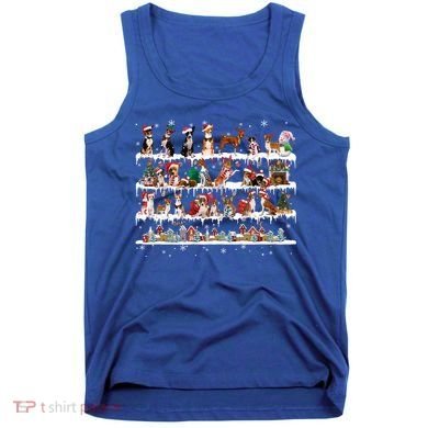Basenji Christmas Snow Layers Santa Dog Ugly Xmas Gift Tank Top