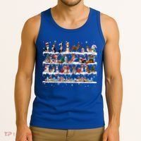 Basenji Christmas Snow Layers Santa Dog Ugly Xmas Gift Tank Top thumb 3