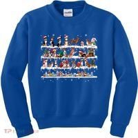 Basenji Christmas Snow Layers Santa Dog Ugly Xmas Gift Kids Sweatshirt thumb 0