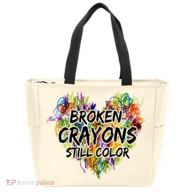 Broken Crayons Still Color Tote Bag