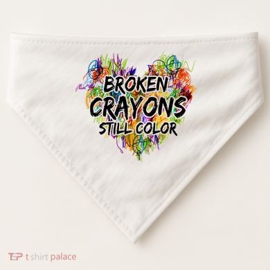 Broken Crayons Still Color USA-Made Doggie Bandana