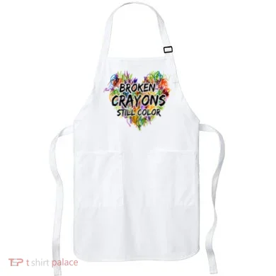 Broken Crayons Still Color Apron