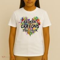 Broken Crayons Still Color T-Shirt thumb 4