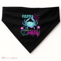 Blue Crab Sassy And Salty Attitude Sweet Southern Prep Gear Gift USA-Made Doggie Bandana thumb 0