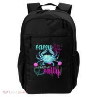 Blue Crab Sassy And Salty Attitude Sweet Southern Prep Gear Gift Backpack thumb 0