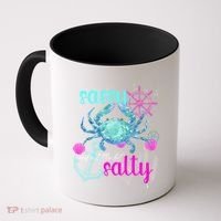 Blue Crab Sassy And Salty Attitude Sweet Southern Prep Gear Gift Coffee Mug thumb 0
