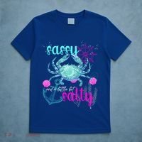 Blue Crab Sassy And Salty Attitude Sweet Southern Prep Gear Gift T-Shirt thumb 5