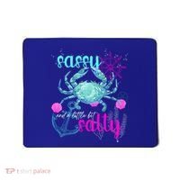 Blue Crab Sassy And Salty Attitude Sweet Southern Prep Gear Gift Mousepad thumb 0