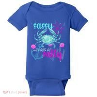 Blue Crab Sassy And Salty Attitude Sweet Southern Prep Gear Gift Baby Bodysuit thumb 0