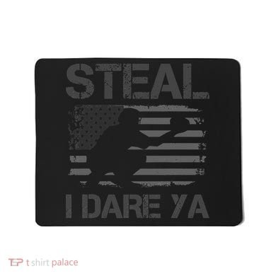 Baseball Catcher Softball Catcher American Flag Mousepad