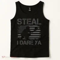 Baseball Catcher Softball Catcher American Flag Tank Top thumb 2