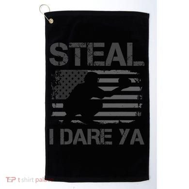 Baseball Catcher Softball Catcher American Flag Golf Towel