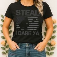 Baseball Catcher Softball Catcher American Flag Women's T-Shirt thumb 2