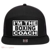 Boxing Coach Square 7 Panel Mesh Trucker Snapback Hat thumb 0