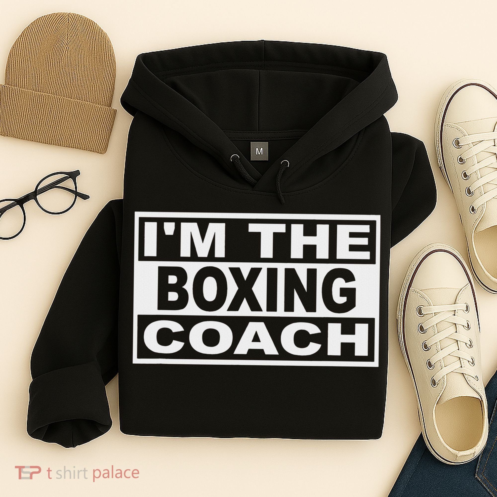 Boxing Coach Square Hoodie