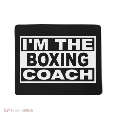 Boxing Coach Square Mousepad