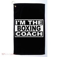 Boxing Coach Square Golf Towel thumb 0
