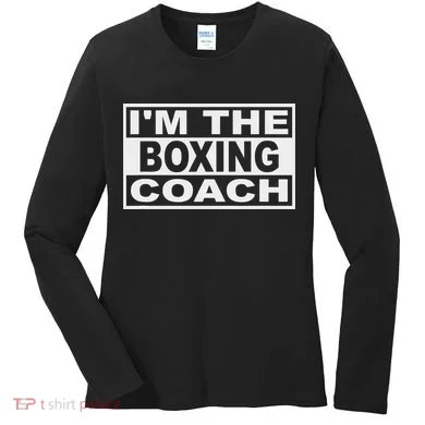 Boxing Coach Square Women's Long Sleeve Shirt
