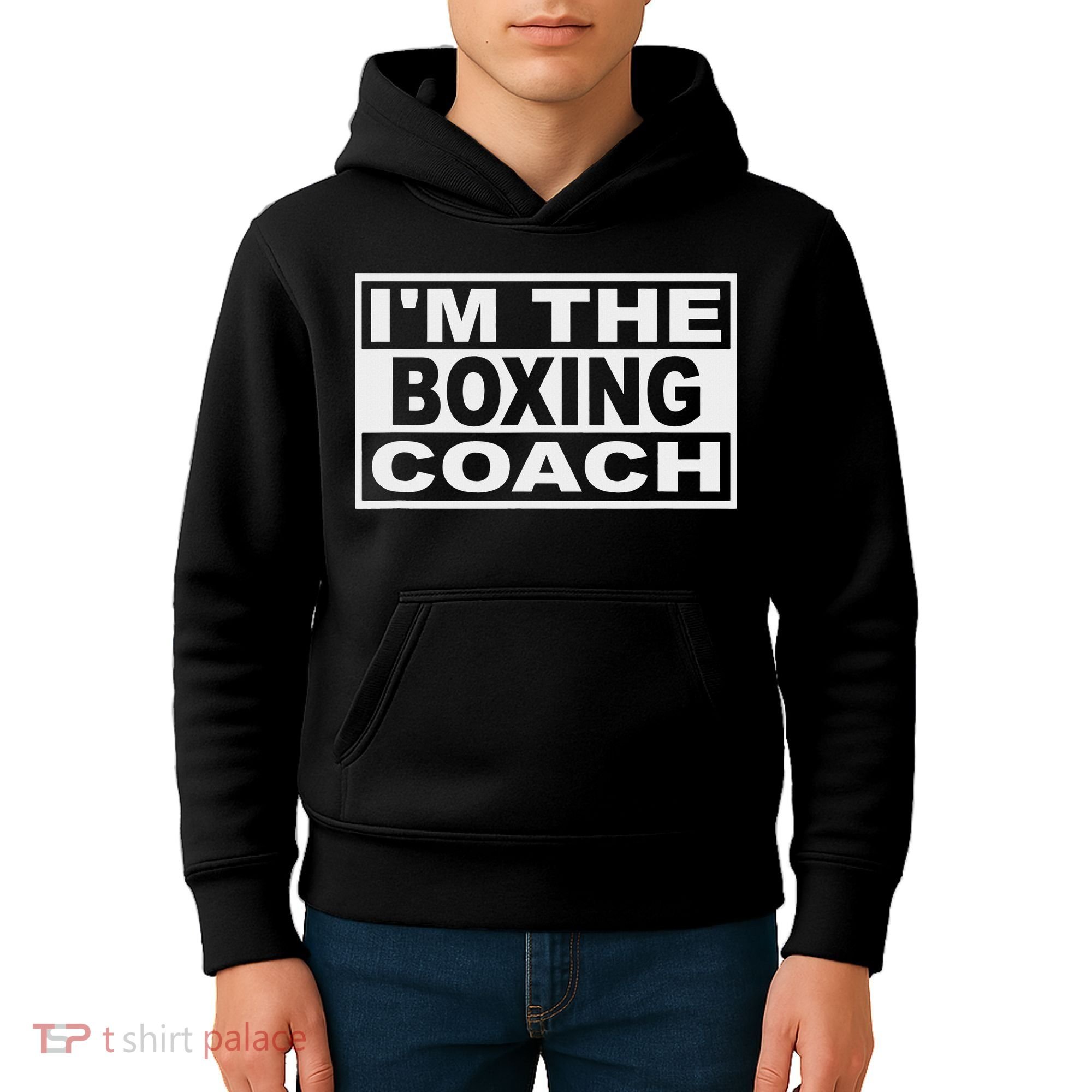 Boxing Coach Square Kids Hoodie