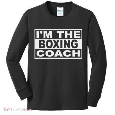 Boxing Coach Square Kids Long Sleeve Shirt