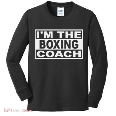 Boxing Coach Square Kids Long Sleeve Shirt