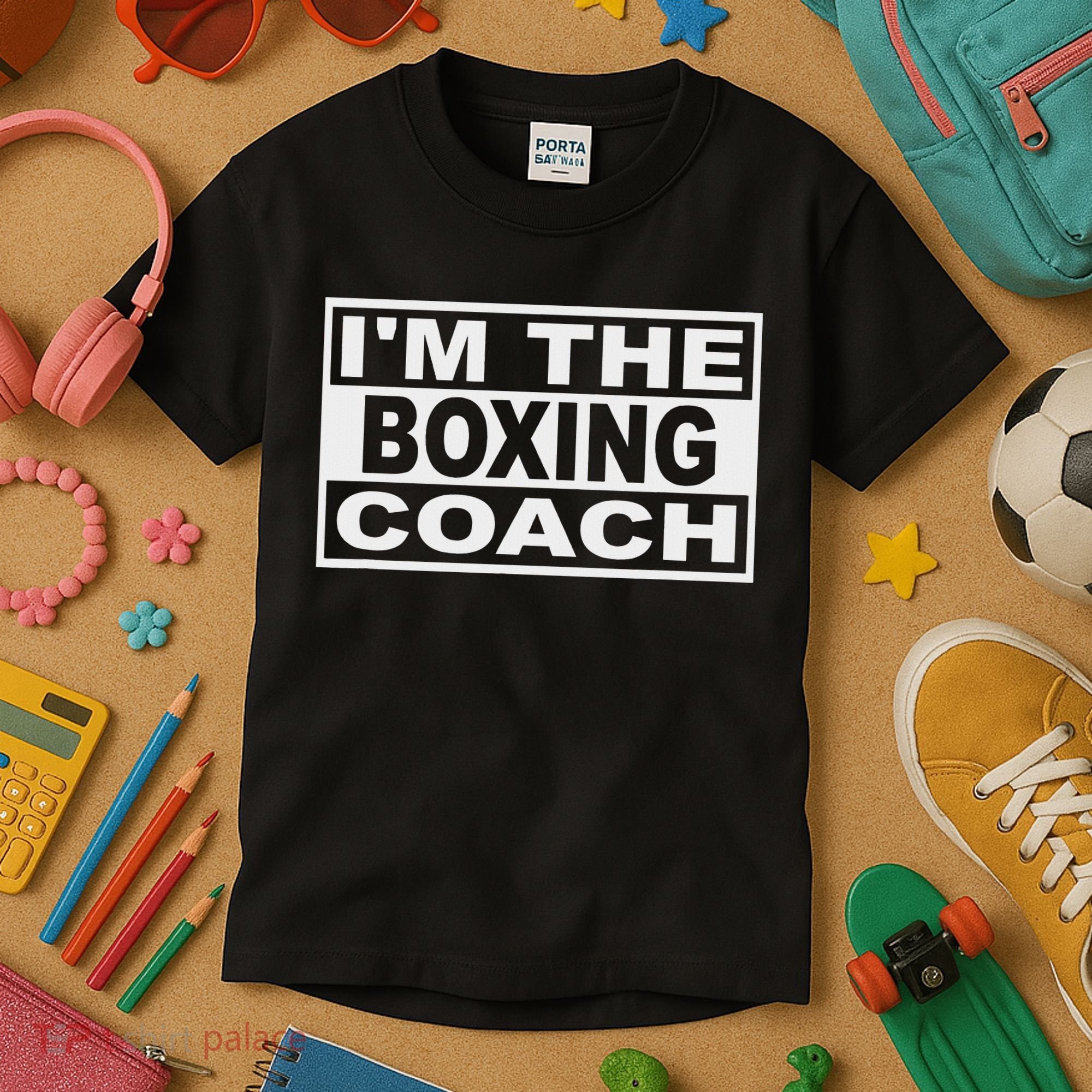 Boxing Coach Square Kids T-Shirt