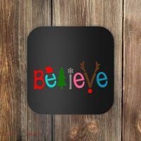 Believe Christmas Spirit Festive Coaster thumb 0
