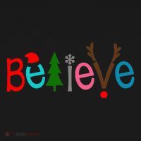 Believe Christmas Spirit Festive Coaster thumb 2
