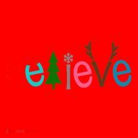 Believe Christmas Spirit Festive Santa Hat thumb 1