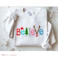 Believe Christmas Spirit Festive Sweatshirt thumb 2