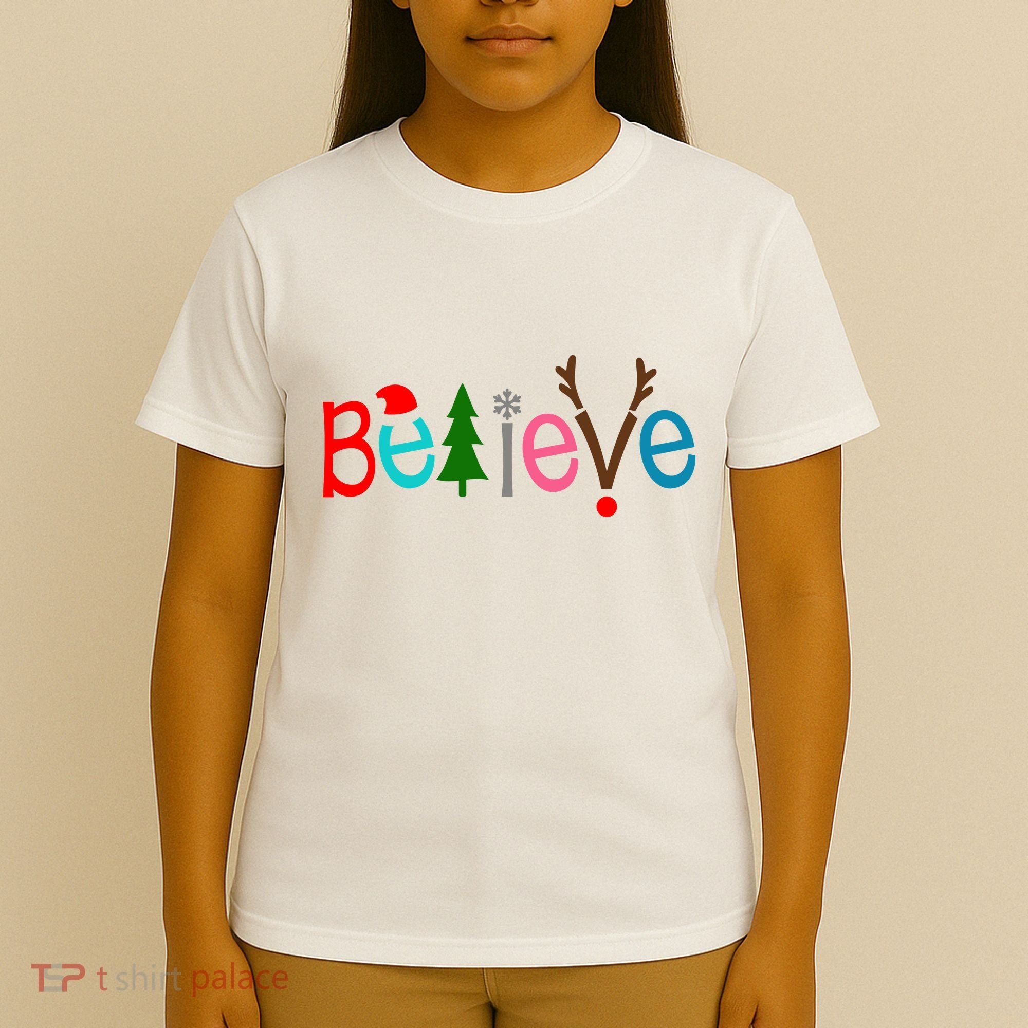 Believe Christmas Spirit Festive T-Shirt