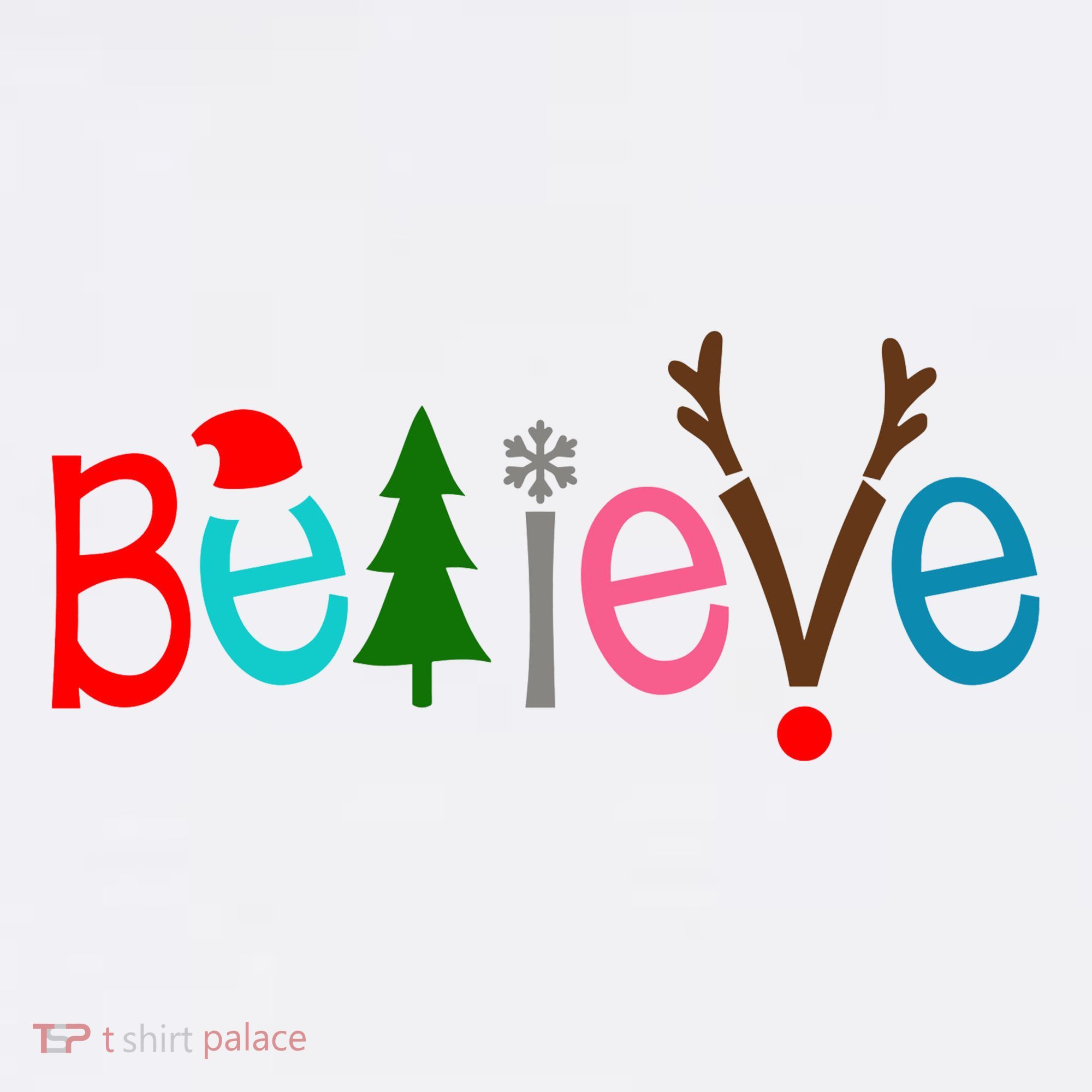 Believe Christmas Spirit Festive Women's Hoodie