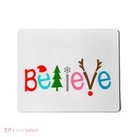 Believe Christmas Spirit Festive Mousepad thumb 0