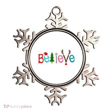 Believe Christmas Spirit Festive Ornament